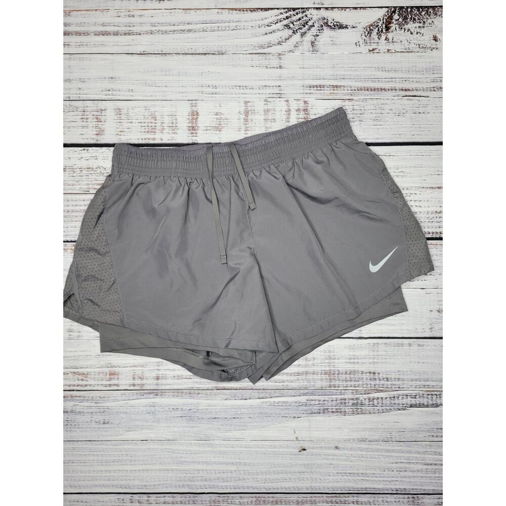 Nike Dri-Fit 2-in-1 Layered Shorts Gray | Large